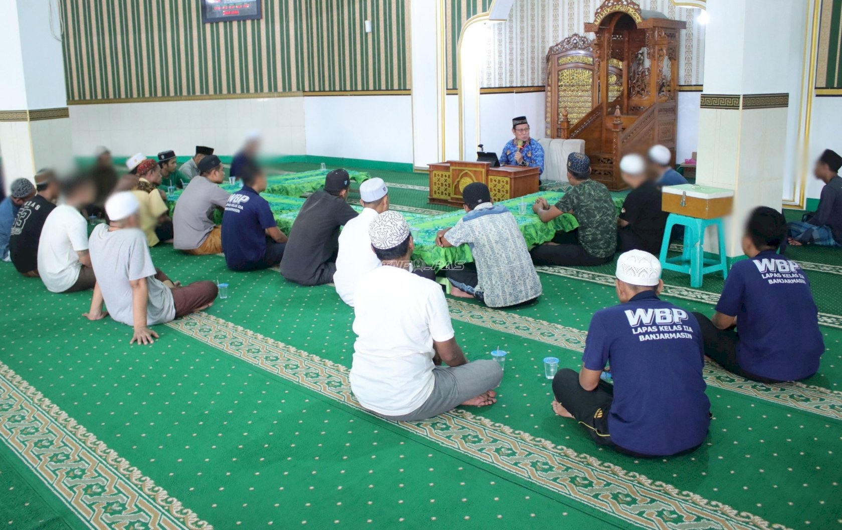 Dalami Keutamaan Amal Saleh, Warga Binaan Lapas Banjarmasin Ikuti Majelis Ta’lim