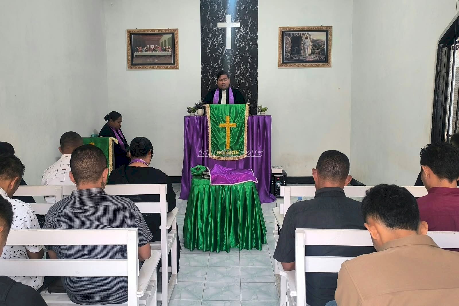 Khidmat dan Penuh Harapan, Lapas Wahai Gelar Sakramen Perjamuan Kudus
