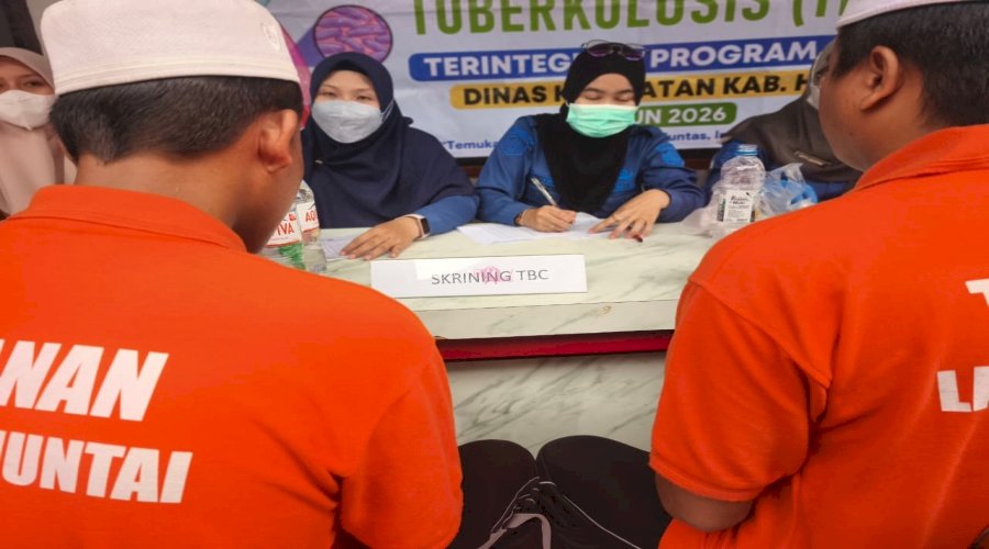 Lapas Amuntai Fasilitasi Cek Kesehatan Gratis dan SkriningTBC bagi Warga Binaan dan Petugas