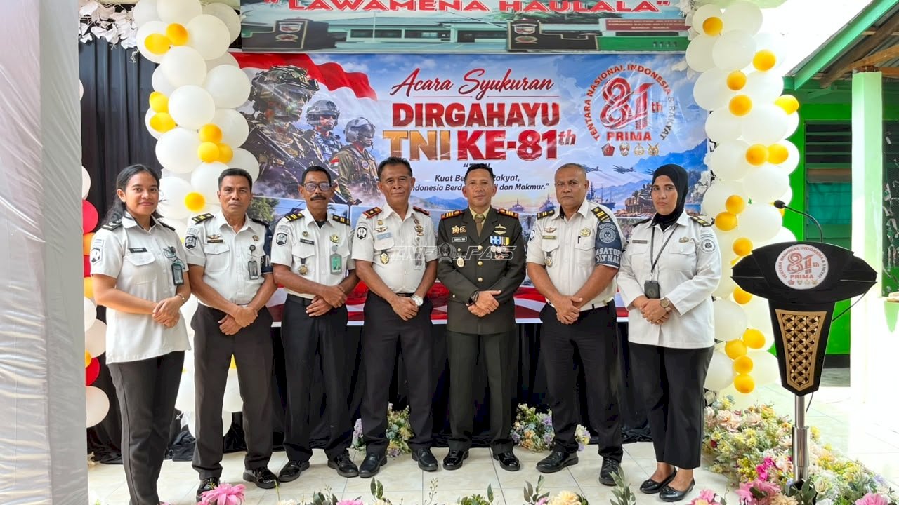 Lapas Bandanaira Perkuat Sinergi lewat Syukuran HUT Ke-81 TNI