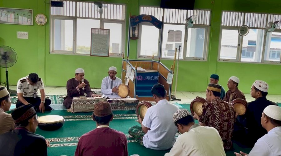 Tak Sekadar Berselawat, Habsyi Jadi Sarana Bangun Kebersamaan Warga Binaan Lapas Kotabaru