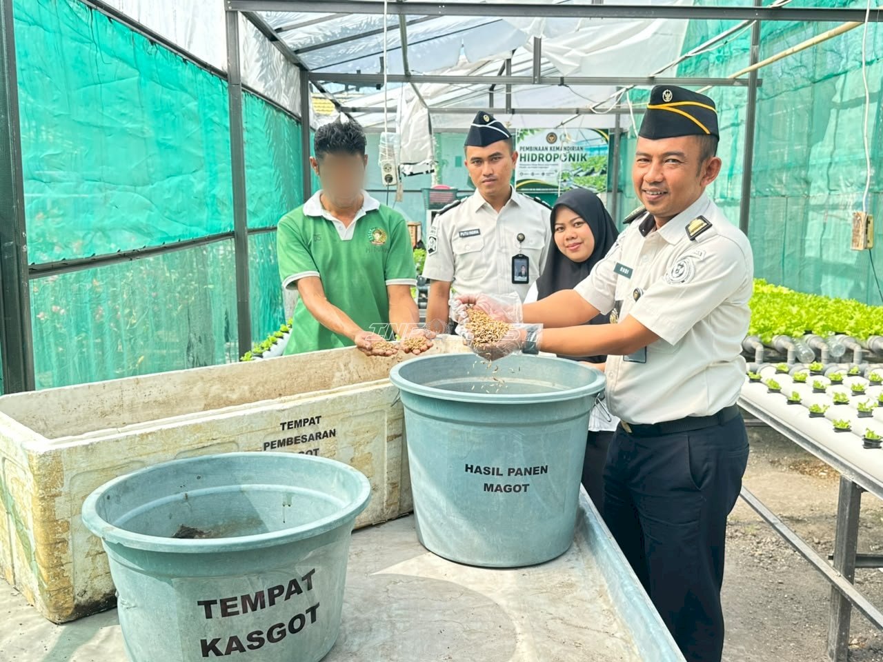 Lapas Luwuk Terapkan Konsep Zero Waste, Panen Perdana Maggot Capai 11 Kg