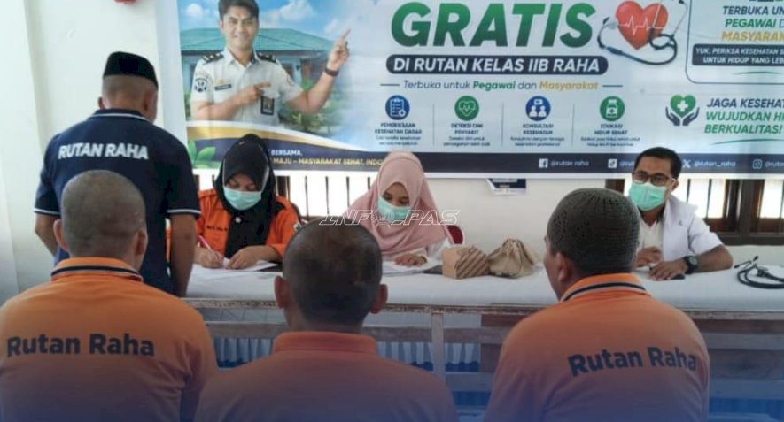 Deteksi Dini Risiko Penyakit, Rutan Raha Gelar Cek Kesehatan Gratis