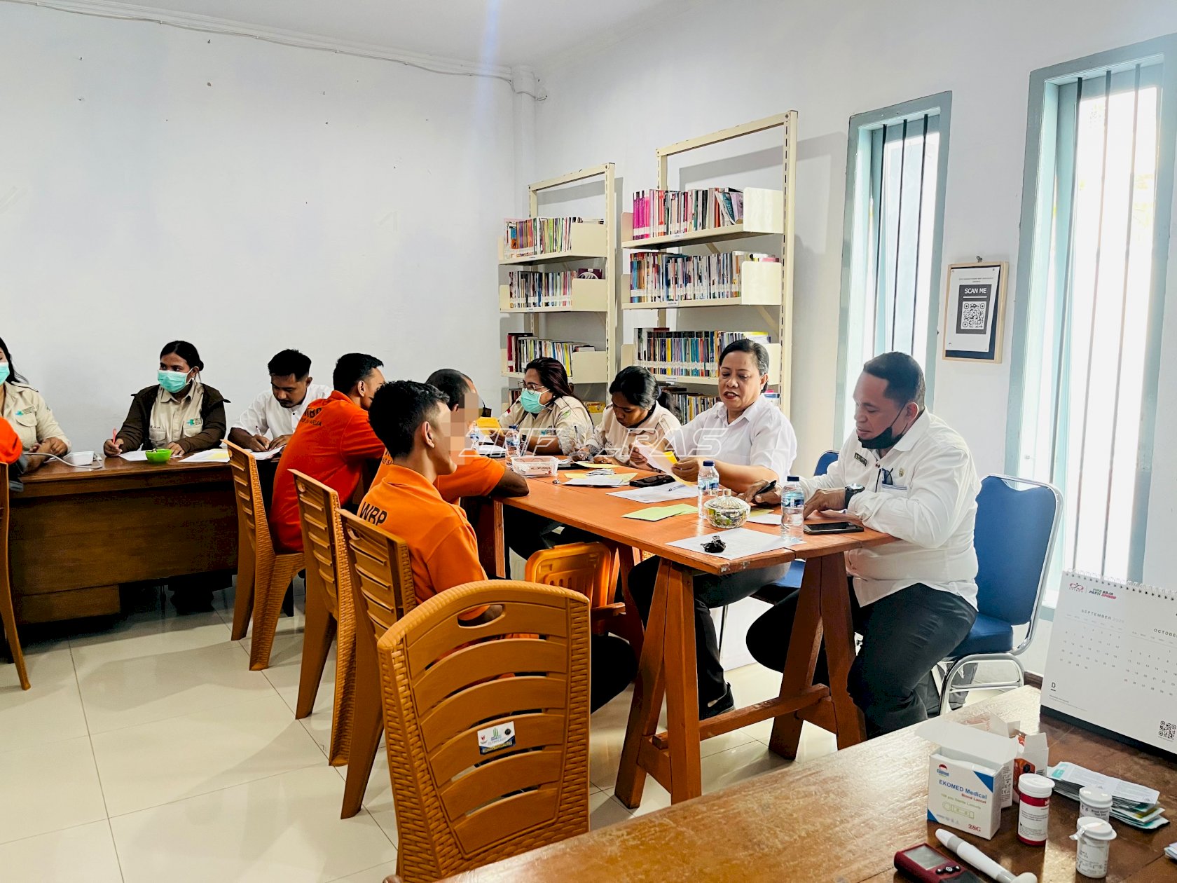 Lapas Saparua Gandeng Puskesmas, Gelar Skrining TBC dan Cek Kesehatan Gratis