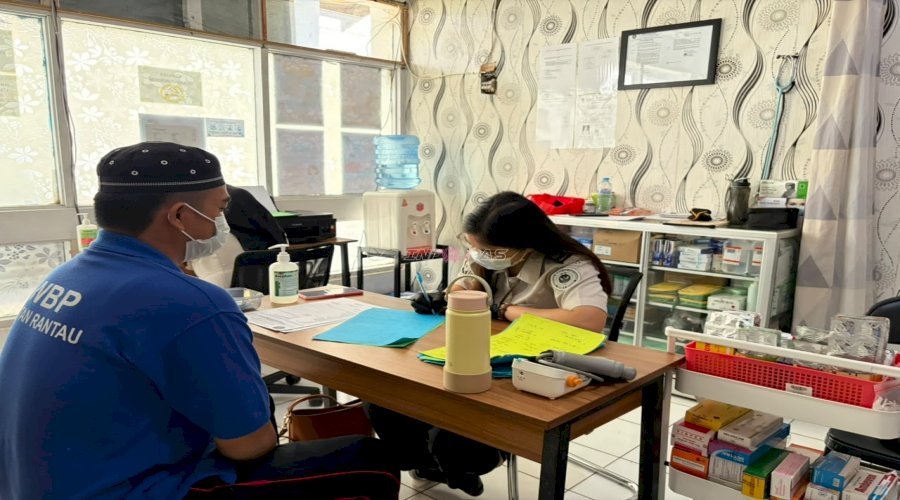 Di Tengah Proses Pembinaan, Rutan Rantau Tetap Hadir Jaga Kesehatan Warga Binaan