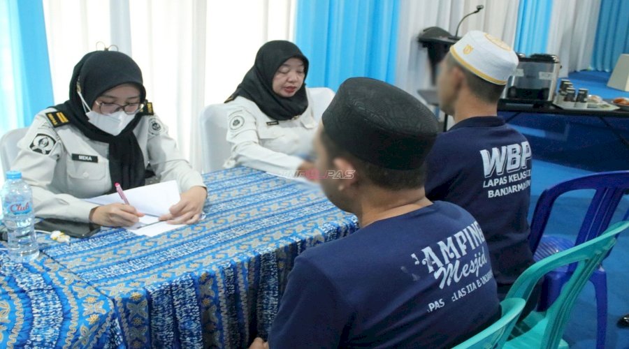 Sebanyak 44 Warga Binaan Lapas Banjarmasin Jalani Asesmen Kelayakan Rehabilitasi dan Re-Edukasi Berbasis Ketahanan Pangan