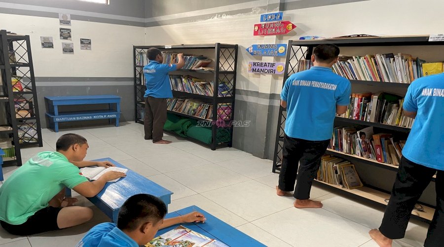 Ruang Baca LPKA Palangka Raya Jadi Sarana Positif bagi Anak Binaan
