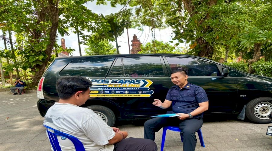 Bapas Denpasar Hadirkan Pos Bapas Keliling di Taman Kota Lumintang, Dekatkan Layanan kepada Klien dan Masyarakat