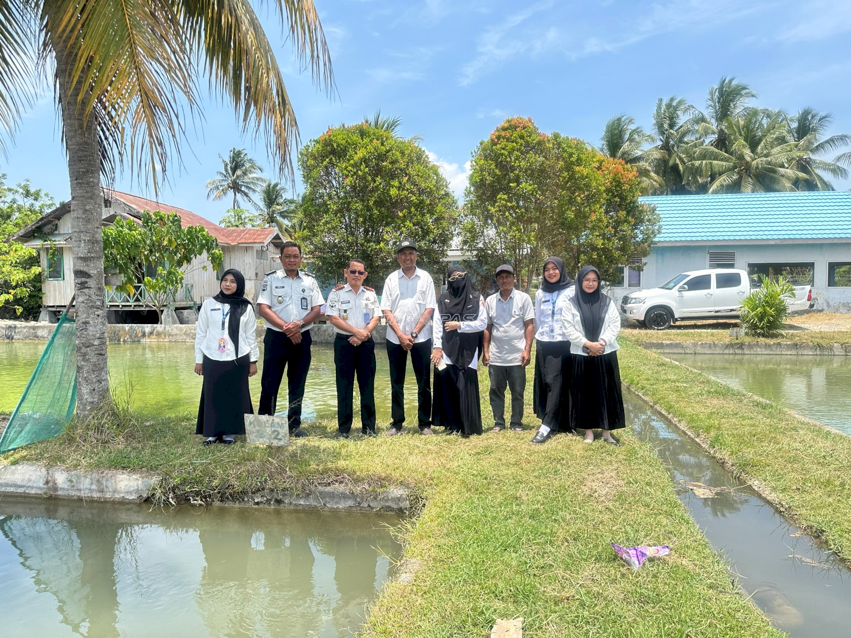 Wujudkan Kemandirian Pangan, Lapas Luwuk Jajaki Potensi Benih Ikan di BBI Hunduhon