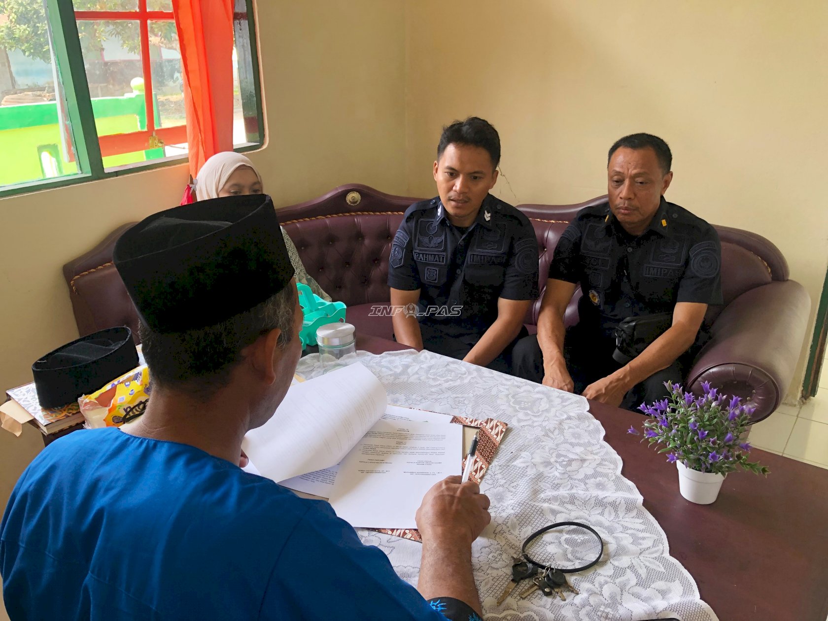 Lapas Wahai Jajaki Kerja Sama Pembinaan Keagamaan dengan KUA Seram Utara