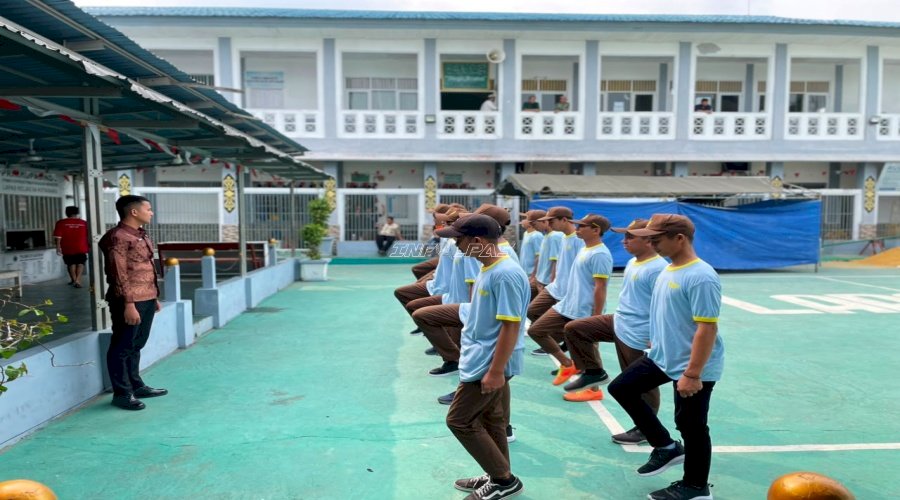 Warga Binaan Lapas Kotabaru Asah Kekompakan lewat LKBB