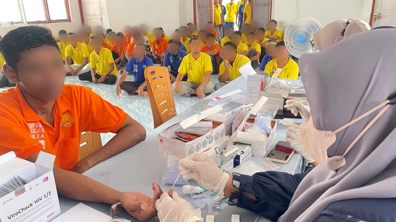 Lapas Namlea Gelar Skrining Penyakit Menular Tahap II, Periksa 150 Warga Binaan