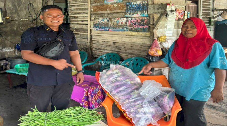 Panen 50 Kg Terung Hasil SAE Lapas Labuhan Bilik Ludes Terjual
