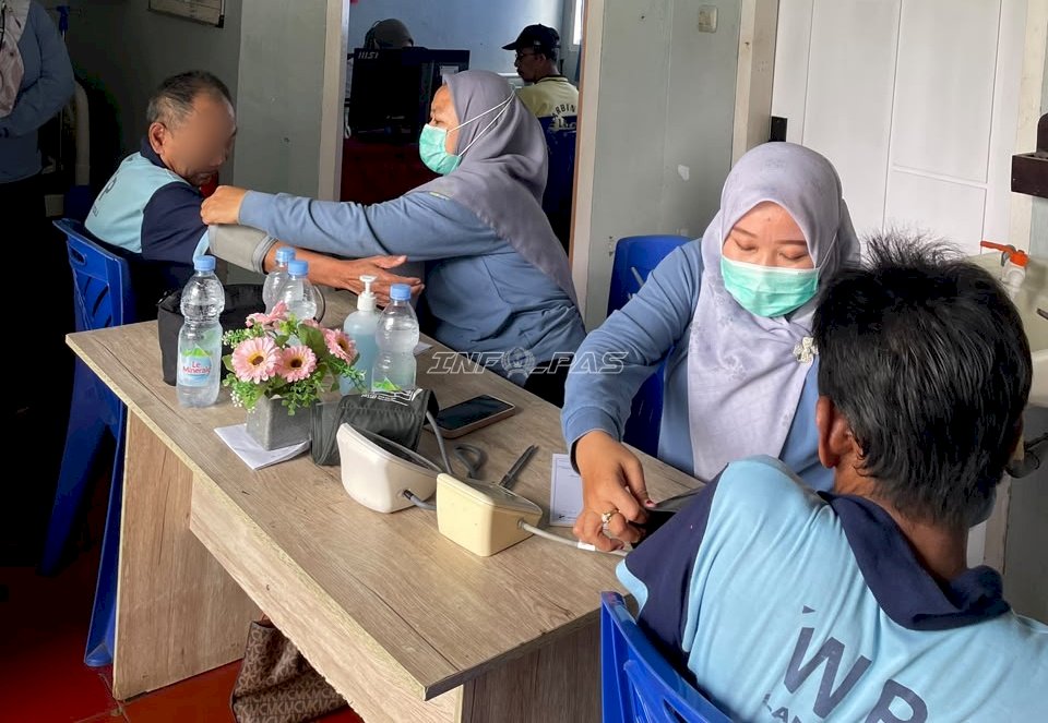 Lapas Tolitoli Gandeng Puskesmas Baolan, Periksa Kesehatan dan Edukasi Warga Binaan