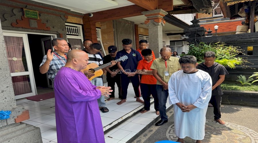 Pembaptisan Jadi Titik Balik, Warga Binaan Lapas Tabanan Mantapkan Langkah Baru