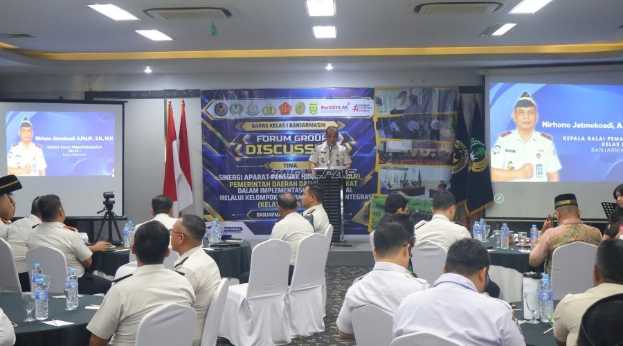 Bapas Banjarmasin Gelar FGD bersama APH, Perkuat Penerapan Pidana Alternatif dan Kelayan Binter
