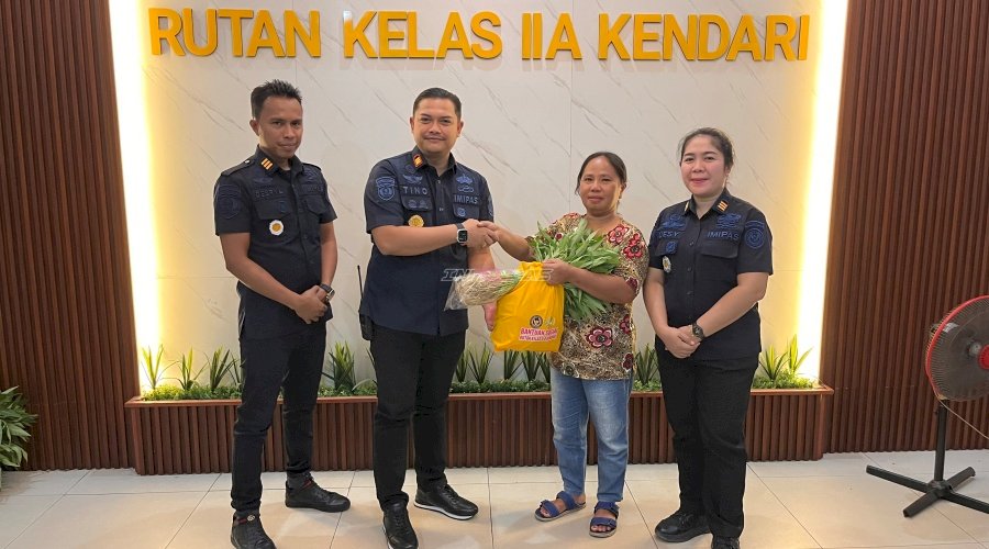 Rutan Kendari Salurkan Bansos untuk Keluarga Warga Binaan, Wujud Kepedulian dan Kebersamaan