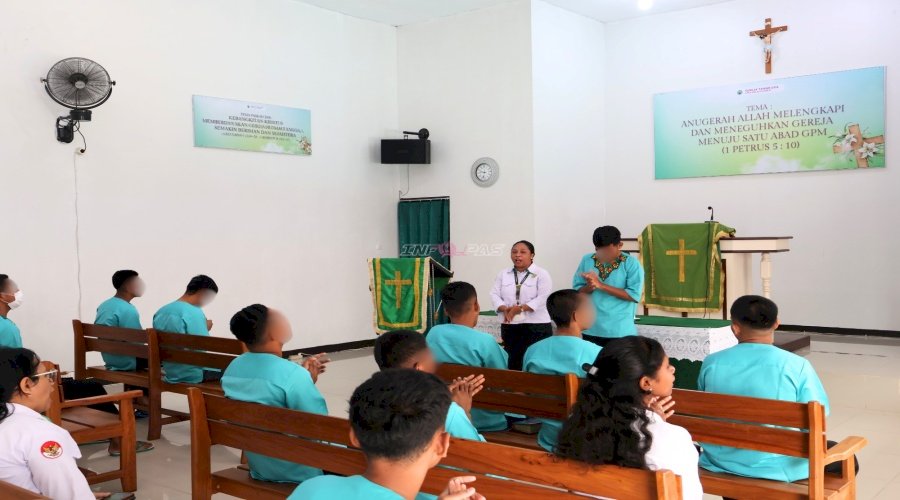 LPKA Ambon Tanamkan Nilai Kasih melalui Pembinaan Rohani Kristen