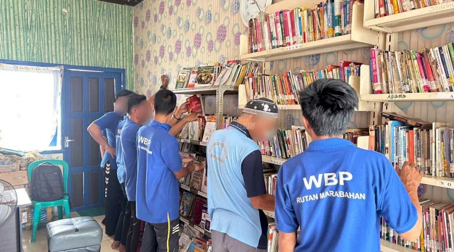 Bukan Sekadar Membaca, Rutan Marabahan Dorong Warga Binaan Kembangkan Diri melalui Literasi