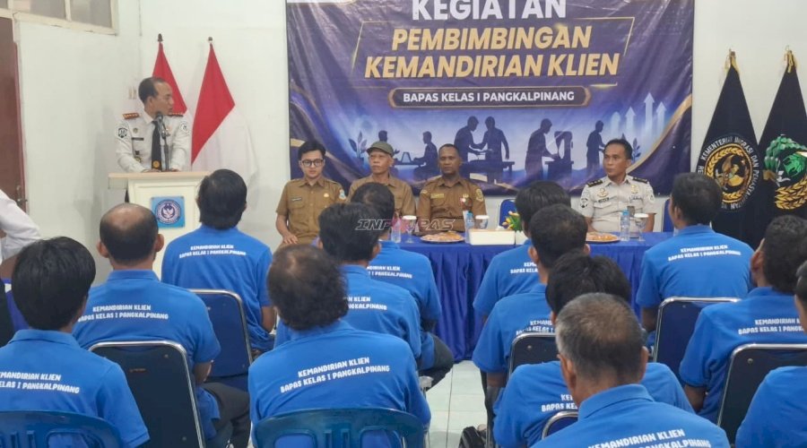Kanwil Ditjenpas Kep. Babel Dukung Pembimbingan Kemandirian Klien Bapas melalui Pelatihan Pembuatan Interior
