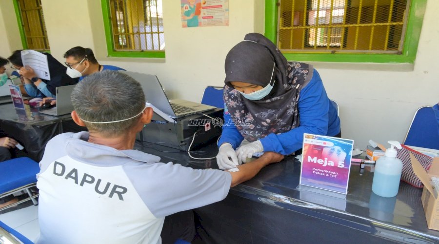 Dukung Quick Win Presiden RI, Lapas Malang Gelar Skrining TBC Terintegrasi CKG