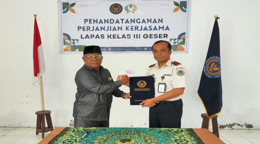 Lapas Geser dan KUA Seram Timur Sepakati PKS Pembinaan Rohani Berkelanjutan