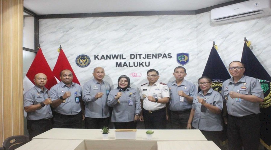 Kanwil Ditjenpas Maluku dan Kanwil Kemenkum Maluku Satukan Langkah Tingkatkan Pelayanan Publik
