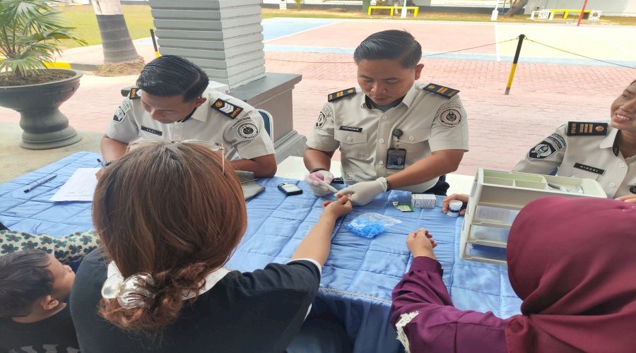 Lapas Kendari Gelar Layanan CKG bagi Keluarga Warga Binaan