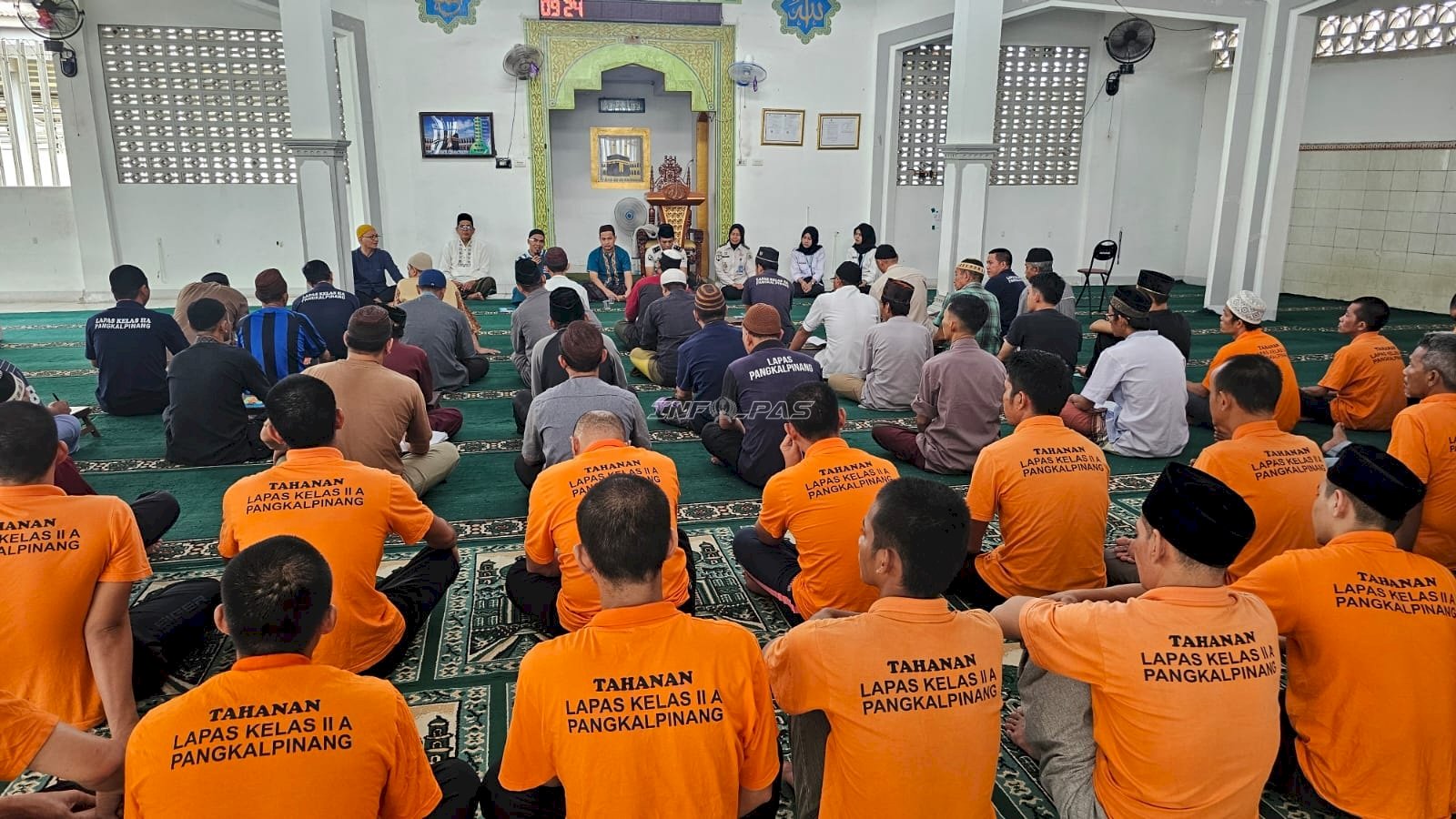 Bekali Tahanan dengan Nilai Spiritual, Lapas Pangkalpinang Gelar Pembinaan Kerohanian