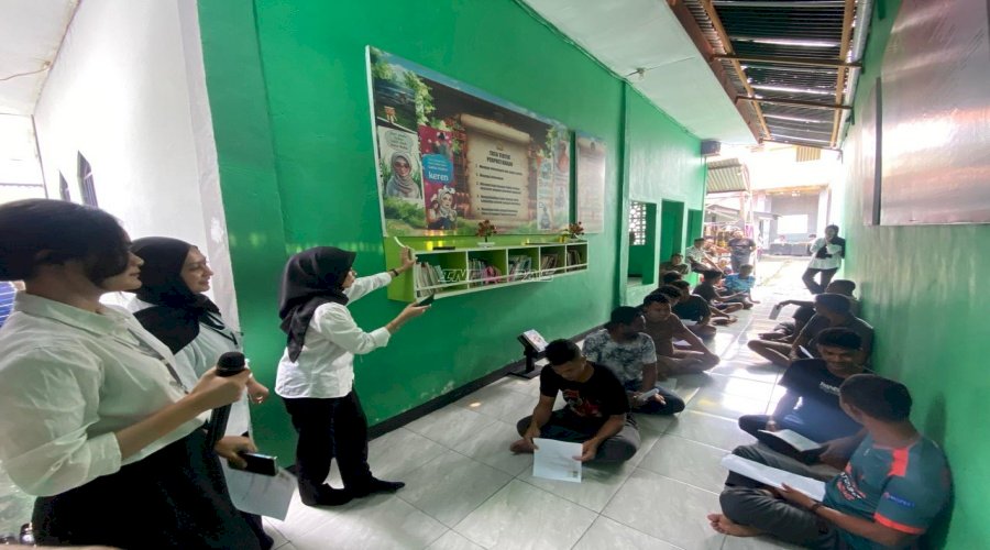 Lapas Wahai Evaluasi Pembelajaran Bahasa Inggris Warga Binaan lewat Fun Game Pass the Question