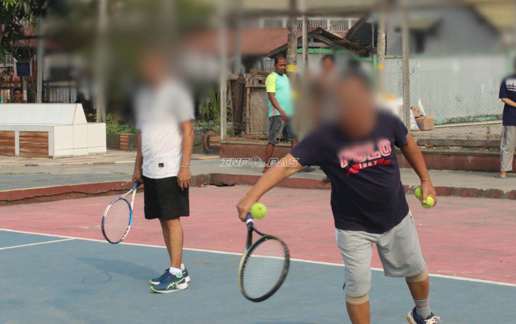 Lapas Banjarmasin Fasilitasi Pembinaan Olahraga Tenis Lapangan bagi Warga Binaan