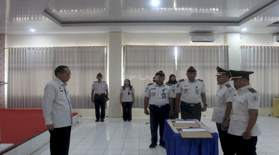 Lantik Dua Pejabat Nonmanajerial, Kakanwil Ditjenpas Sultra Tekankan Profesionalitas dan Peningkatan Kompetensi