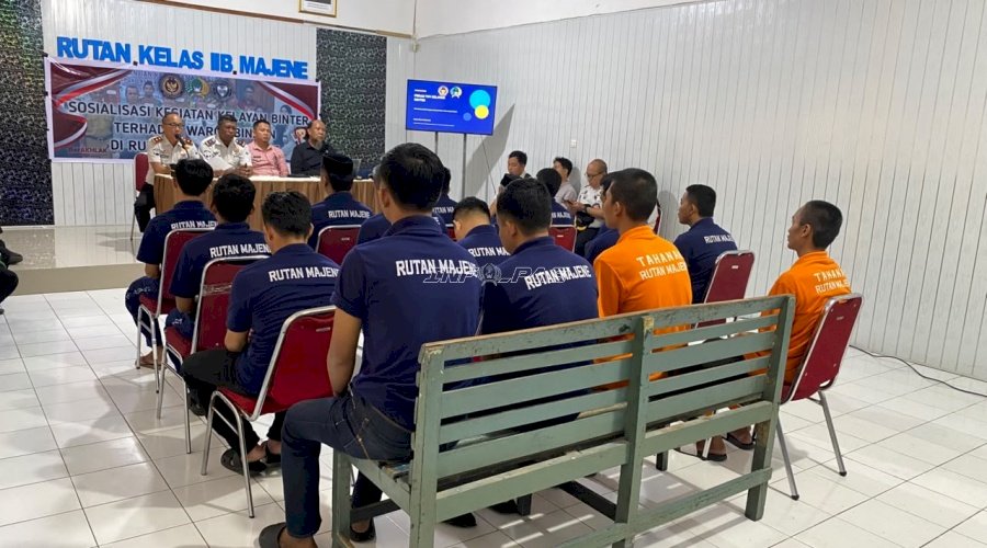 Rutan Majene Dukung Keberhasilan Reintegrasi Sosial lewat Sosialisasi Kelayan Binter 