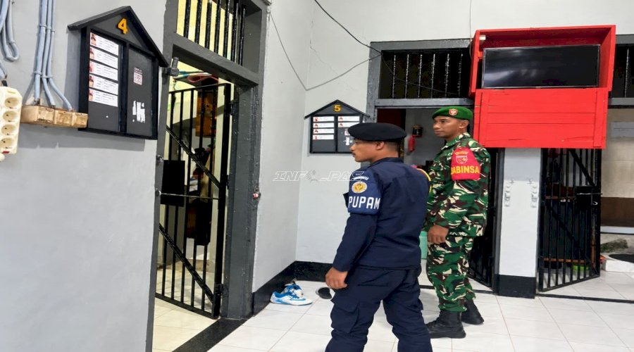 Lapas Wahai dan Koramil Tingkatkan Deteksi Dini lewat Patroli Sambang dan Troling 