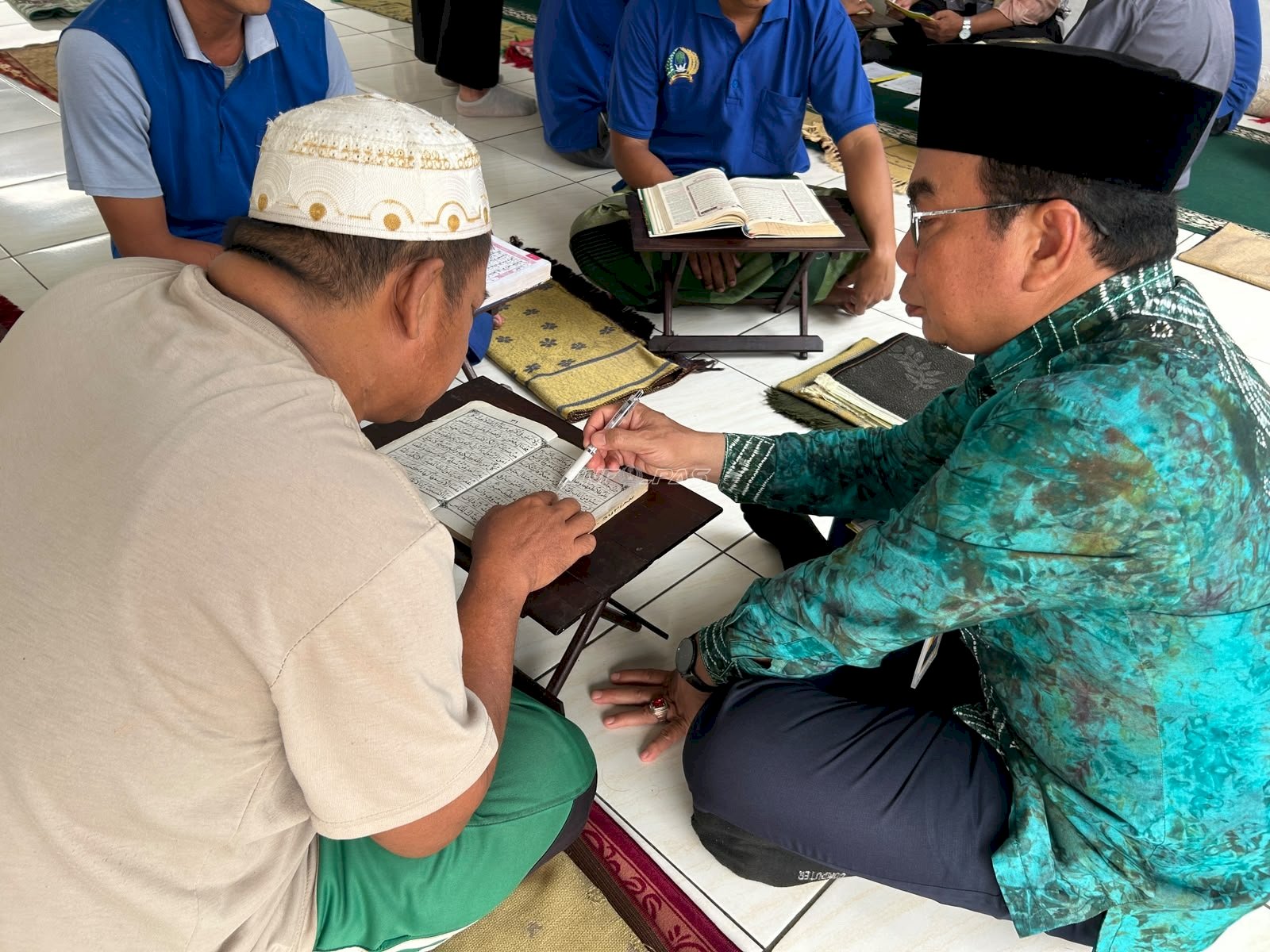 Belajar Al-Qur’an, Warga Binaan Rutan Rantau Bangun Harapan Baru