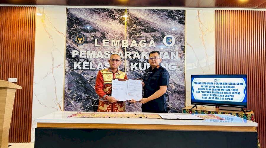 Lapas Kupang Gandeng Politani Negeri Kupang dan Bank Sampah Mutiara Timor, Wujudkan Pengelolaan Sampah Berbasis Zero Waste