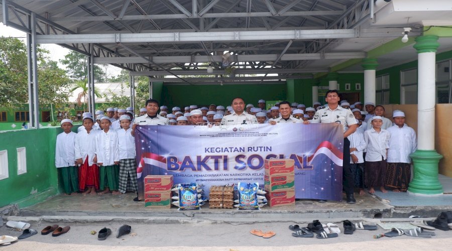 Perkuat Kepedulian Sosial, Lapas Narkotika Pangkalpinang Salurkan Bansos bagi Ponpes Nurul Hikmah Al Azhar