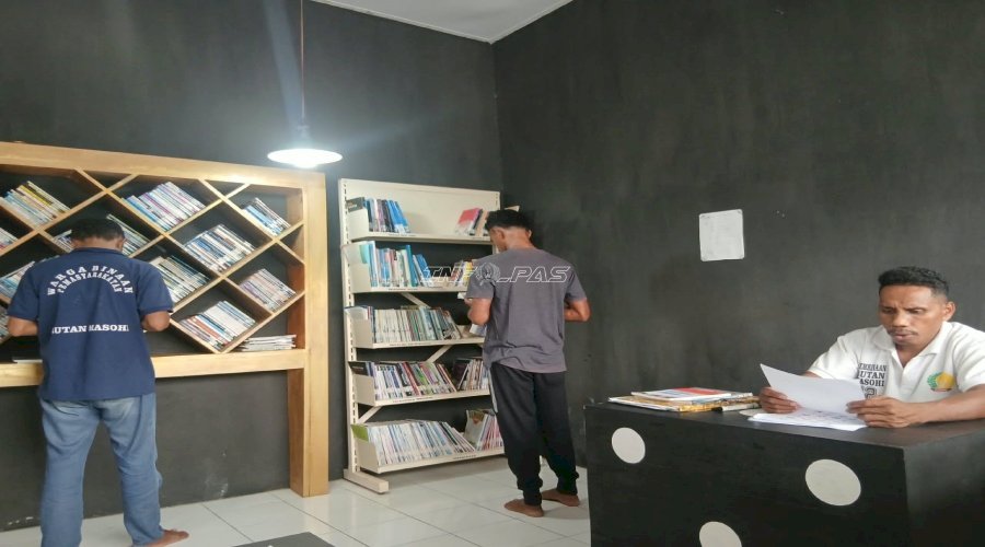 Rutan Masohi Optimalkan Perpustakaan sebagai Sarana Pembinaan Literasi Warga Binaan
