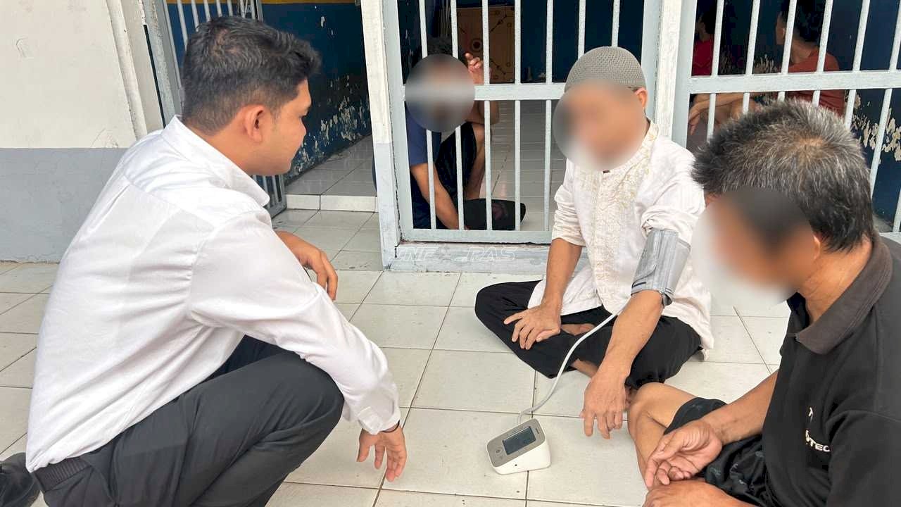 Deteksi Keluhan Sejak Dini, Rutan Marabahan Periksa Kesehatan Warga Binaan lewat Sapa Kasih