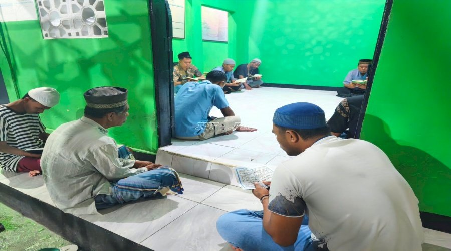 Wujud Syukur Turunnya Hujan, Warga Binaan Lapas Wahai Gelar Yasinan dan Ibadah Virtual