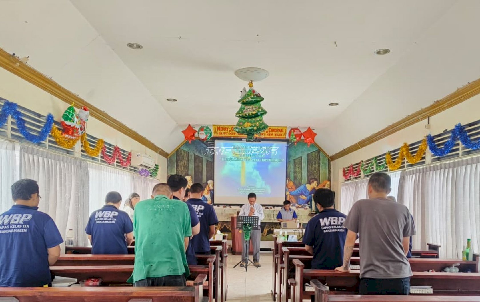 Warga Binaan Kristiani Lapas Banjarmasin Renungkan Kekudusan dan Komitmen Hidup