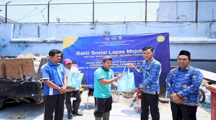 Peduli Sesama, Lapas Mojokerto Gelar Bakti Sosial dan Dukungan bagi Masyarakat