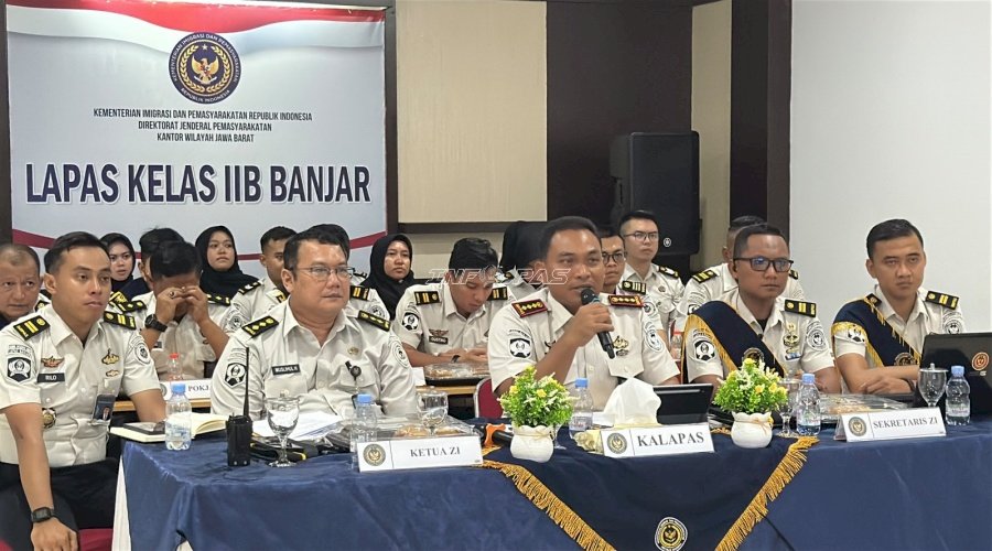 Lapas Banjar Unjuk Komitmen Integritas pada Evaluasi APBI bersama TPM Itjen Kemenimipas