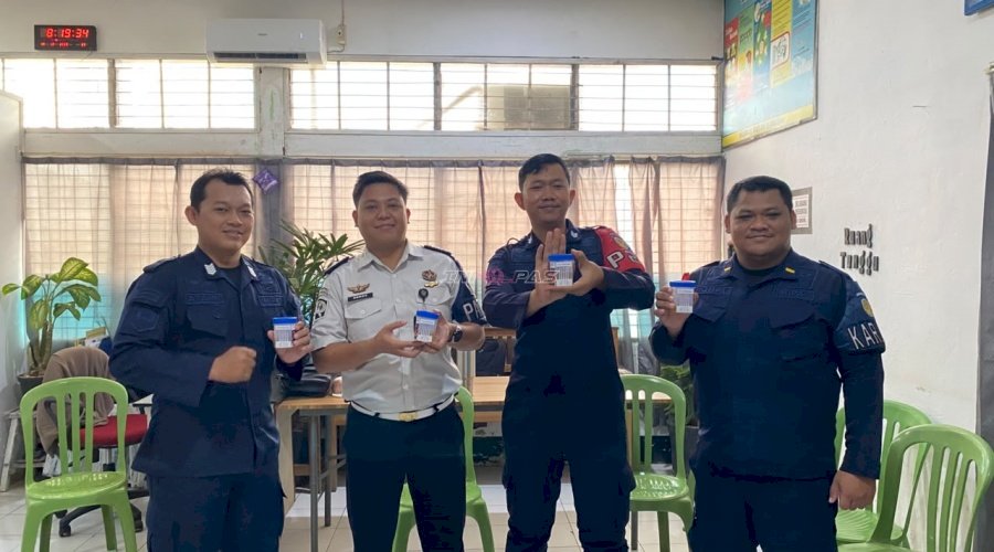Perkuat Pengawasan Internal, Rutan Barabai Pastikan Hasil Tes Urine Petugas Negatif