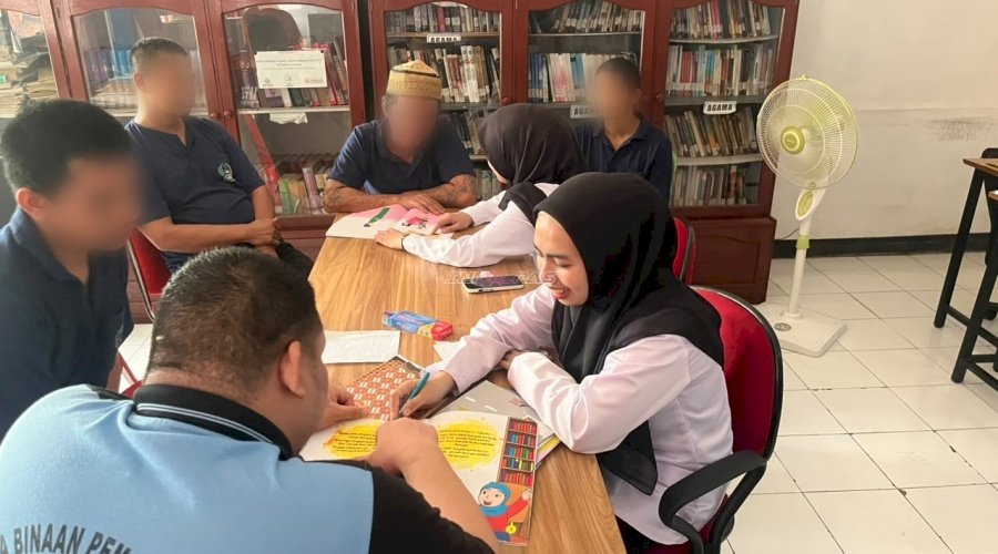 Manfaatkan Perpustakaan, Rutan Barabai Gelar Pembelajaran Buta Aksara
