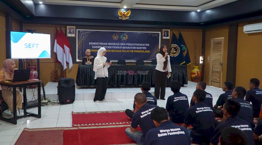 Rutan Pandeglang dan Mahasiswa PPL UIN SMH Banten Gelar Seminar Terapi SEFT bagi Warga Binaan