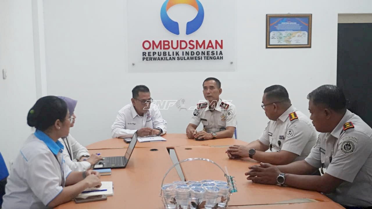 Kanwil Ditjenpas Sulteng dan Ombudsman Perkuat Pengawasan Pelayanan Publik