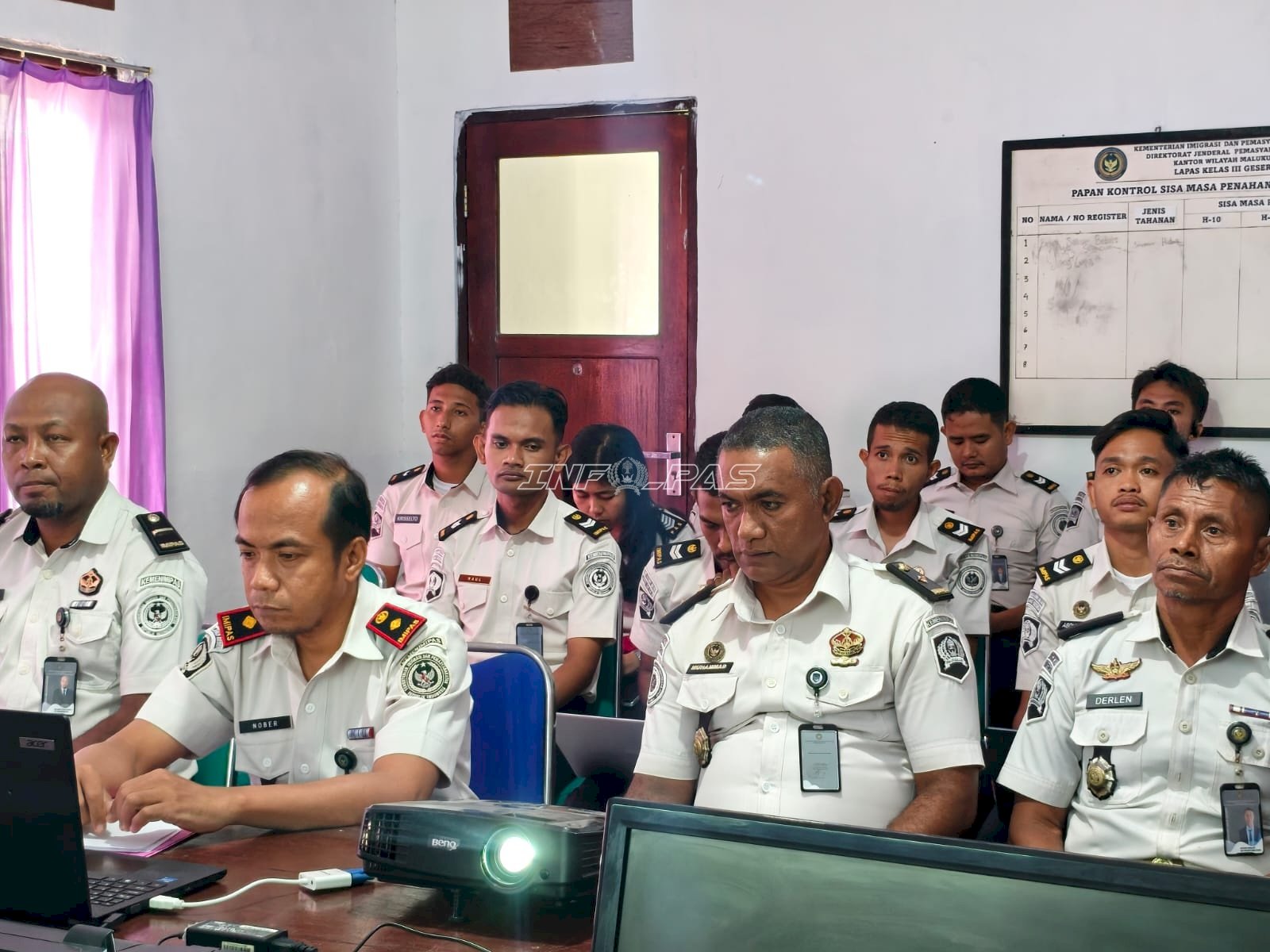 Tindak Lanjut Hasil Monev Kanwil, Lapas Geser Benahi Administrasi dan Data Digital
