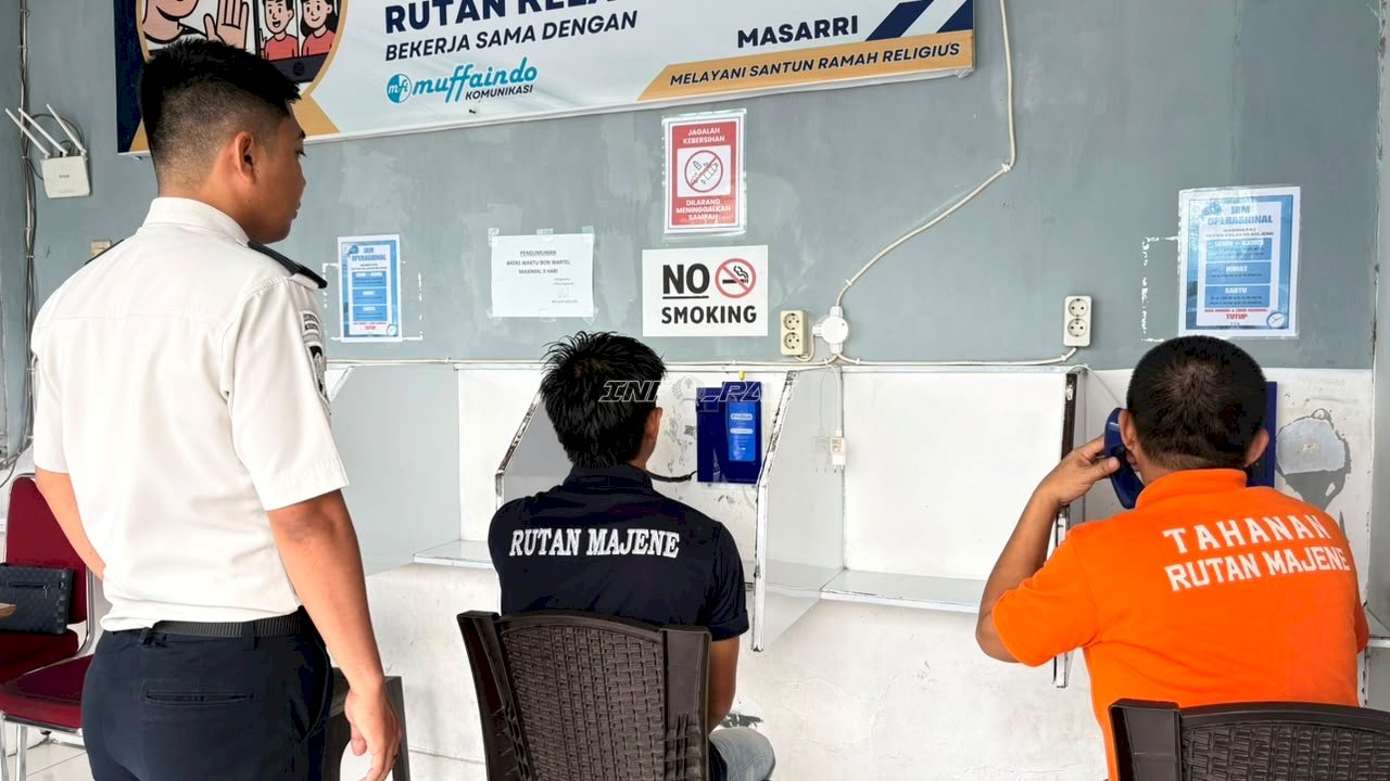 Jaga Komunikasi dengan Keluarga, Rutan Majene Sediakan Layanan Wartelsuspas
