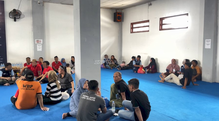 Kunjungan Tatap Muka Kembali Berlangsung, Lapas Batulicin Jadi Penghubung Rindu Keluarga